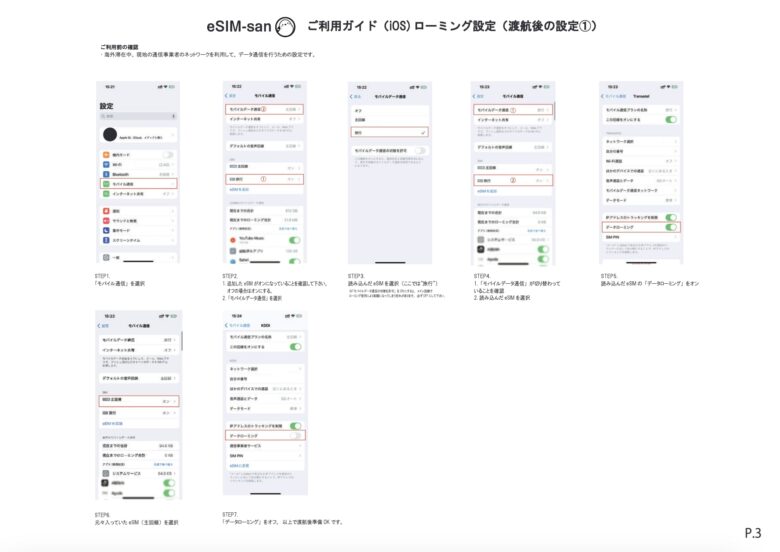 eSIM-san渡航後ガイド